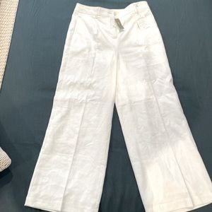 J. Crew Linen Wide Leg Pants